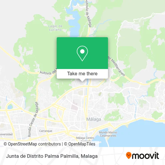 Junta de Distrito Palma Palmilla map