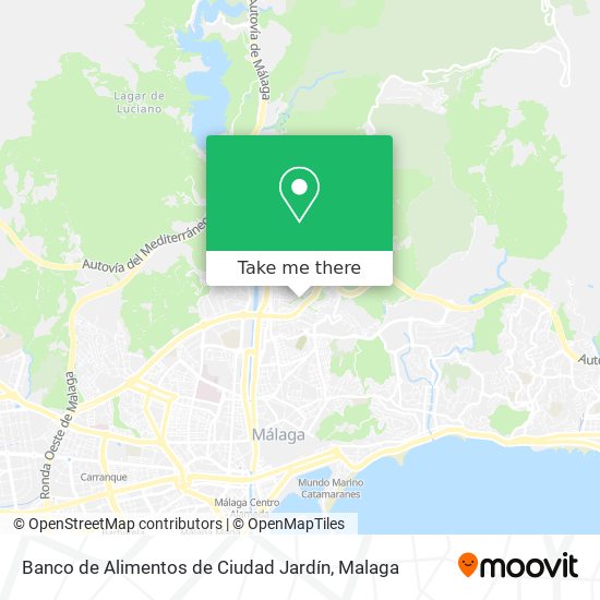Banco de Alimentos de Ciudad Jardín map