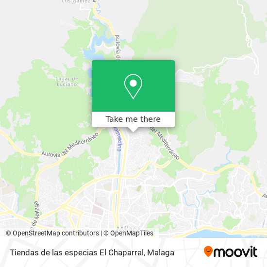 mapa Tiendas de las especias El Chaparral