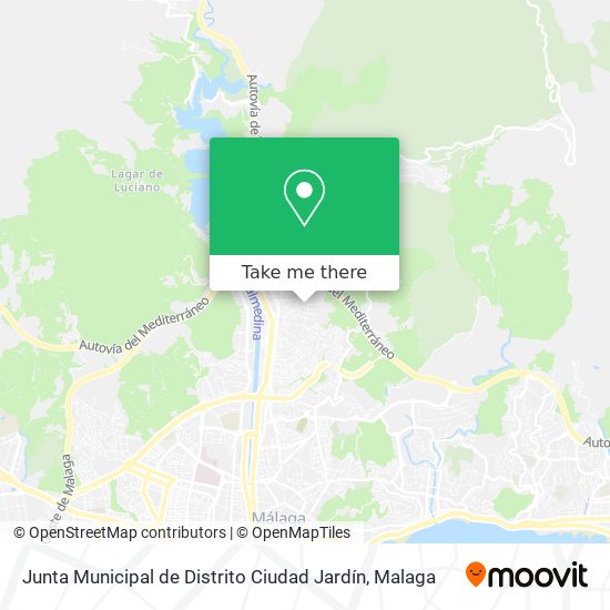 Junta Municipal de Distrito Ciudad Jardín map