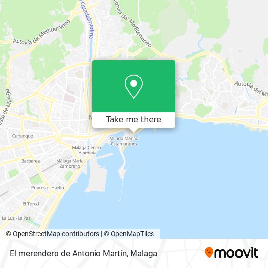 mapa El merendero de Antonio Martín