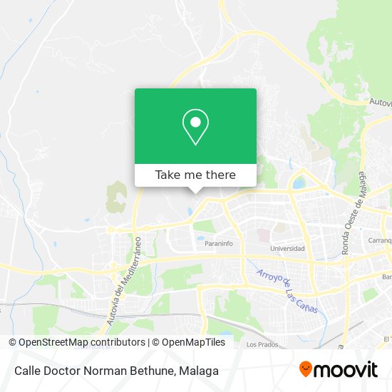 mapa Calle Doctor Norman Bethune