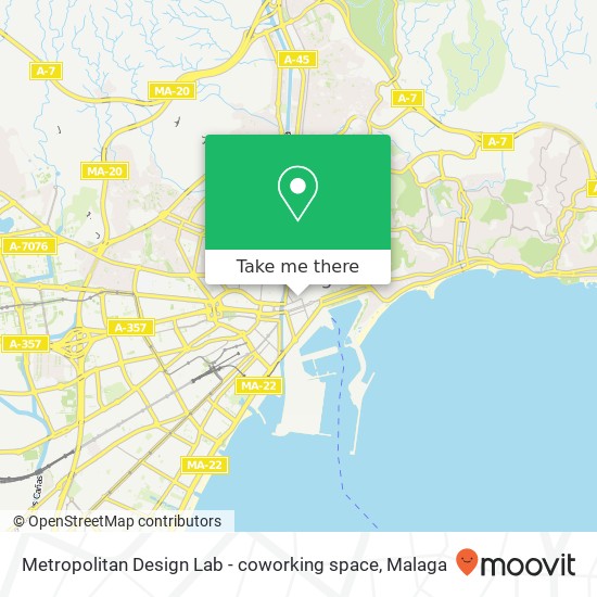 mapa Metropolitan Design Lab - coworking space