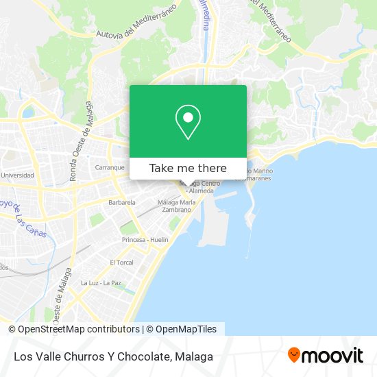 Los Valle Churros Y Chocolate map