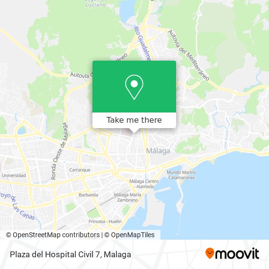 mapa Plaza del Hospital Civil 7