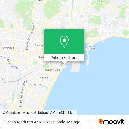 mapa Paseo Maritimo Antonio Machado