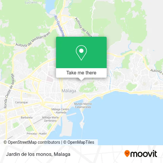 Jardin de los monos map