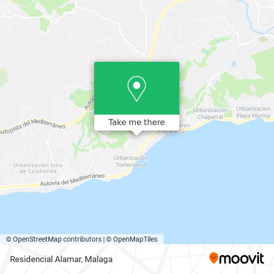 Residencial Alamar map