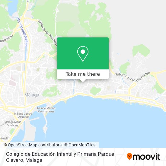 mapa Colegio de Educación Infantil y Primaria Parque Clavero