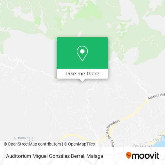 Auditorium Miguel González Berral map