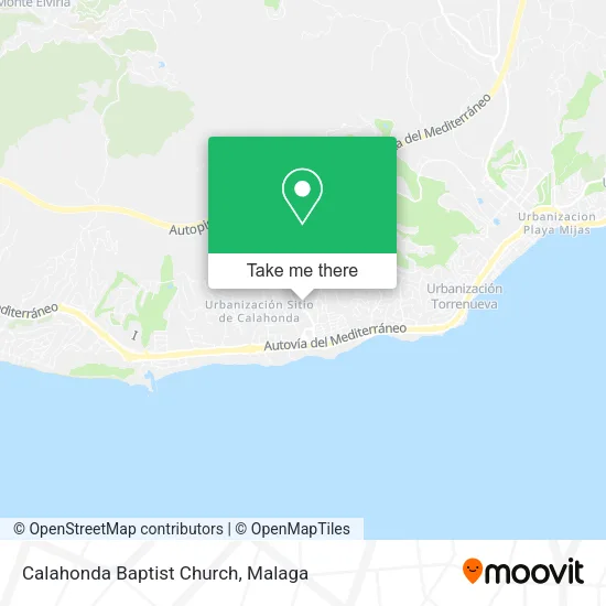 Calahonda Baptist Church map