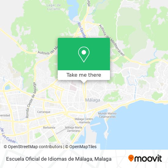 mapa Escuela Oficial de Idiomas de Málaga