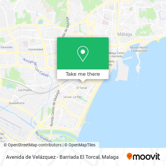 Avenida de Velázquez - Barriada El Torcal map