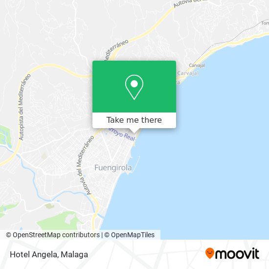 Hotel Angela map