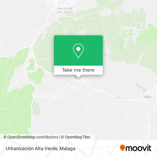Urbanización Alta Verde map