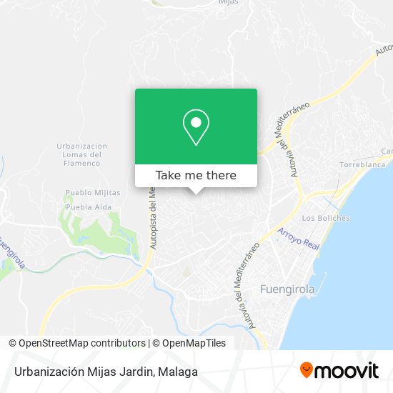 Urbanización Mijas Jardin map