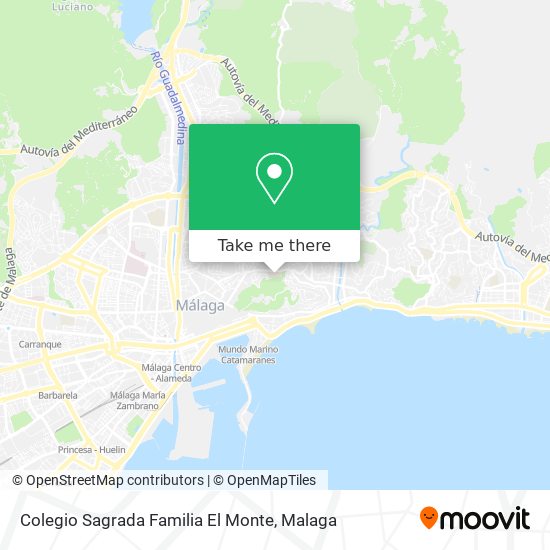 Colegio Sagrada Familia El Monte map