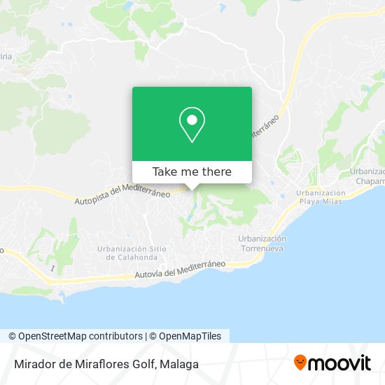 Mirador de Miraflores Golf map