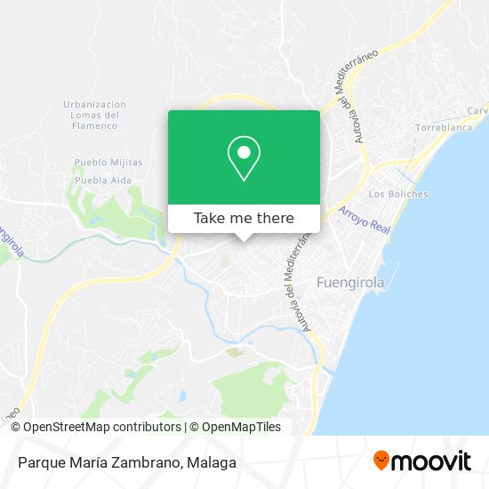 Parque María Zambrano map