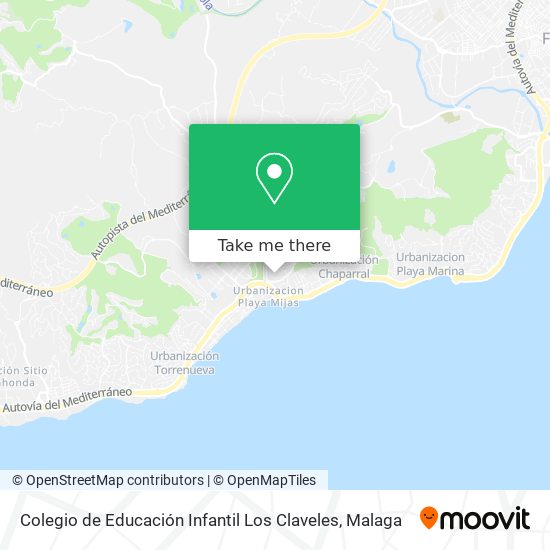 Colegio de Educación Infantil Los Claveles map