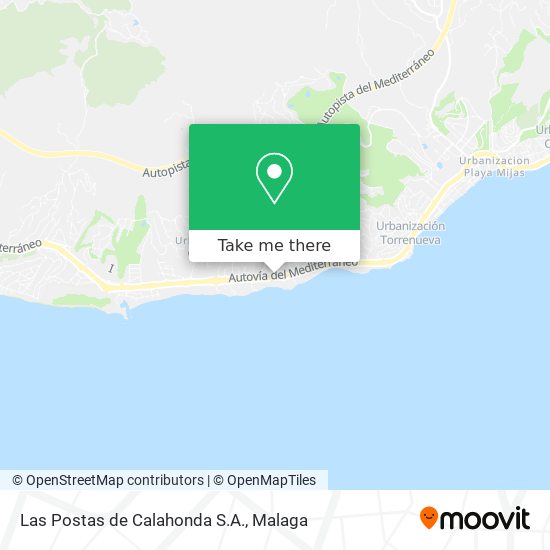 Las Postas de Calahonda S.A. map