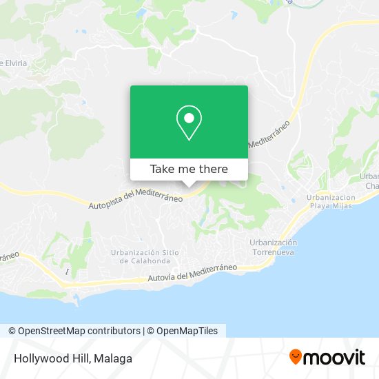 Hollywood Hill map