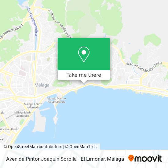 Avenida Pintor Joaquín Sorolla - El Limonar map