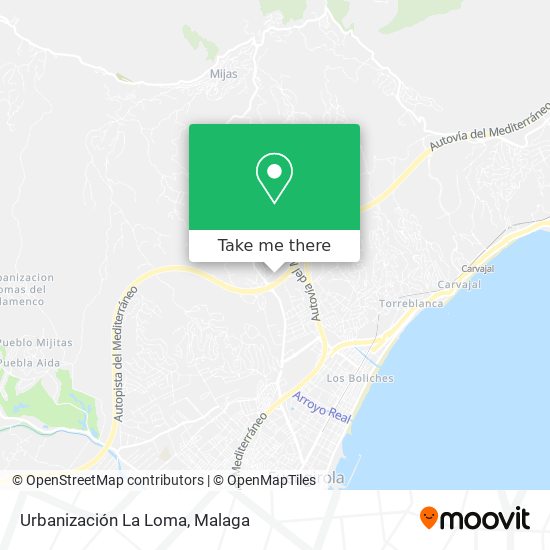 Urbanización La Loma map
