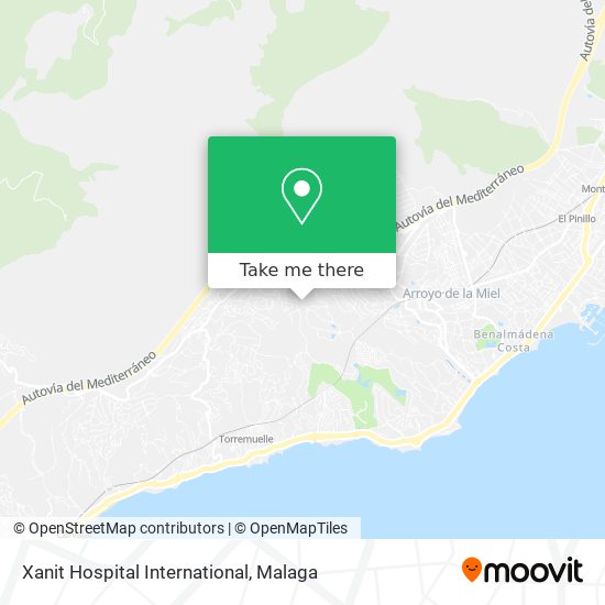 mapa Xanit Hospital International