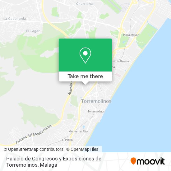 Palacio de Congresos y Exposiciones de Torremolinos map