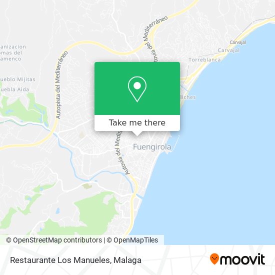 Restaurante Los Manueles map