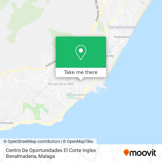 Centro De Oportunidades El Corte Ingles Benalmadena map