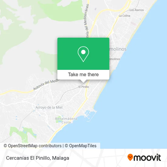 Cercanías El Pinillo map