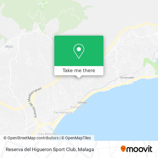 Reserva del Higueron Sport Club map