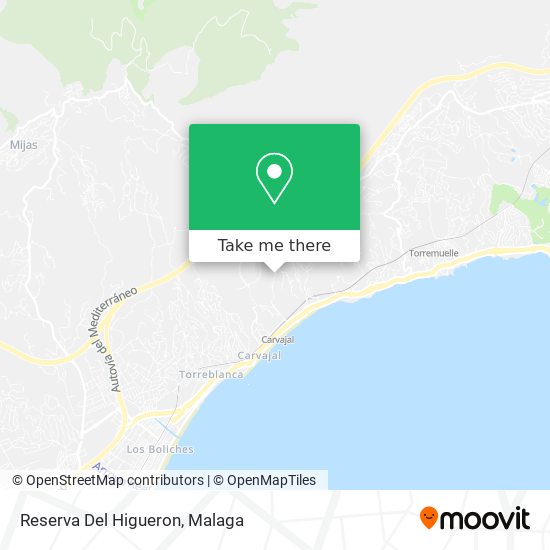 Reserva Del Higueron map