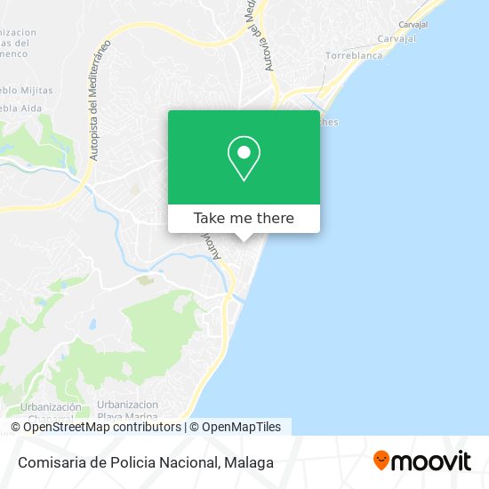 mapa Comisaria de Policia Nacional