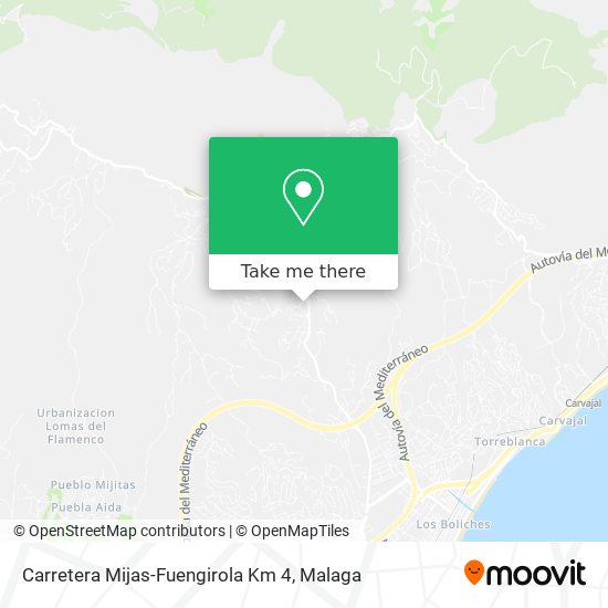 mapa Carretera Mijas-Fuengirola Km 4