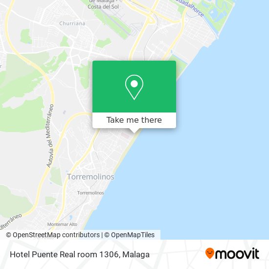 Hotel Puente Real room 1306 map
