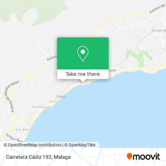 Carretera Cádiz 192 map