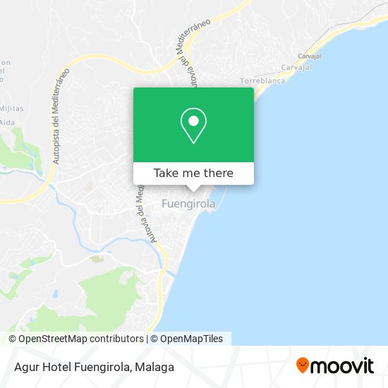 mapa Agur Hotel Fuengirola