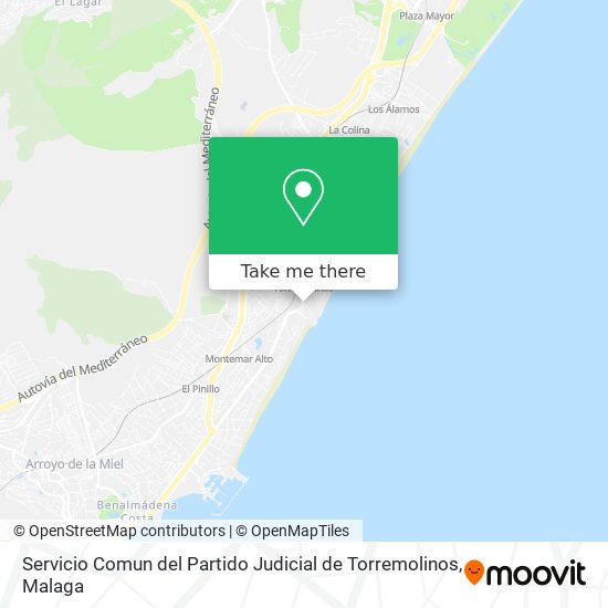 Servicio Comun del Partido Judicial de Torremolinos map