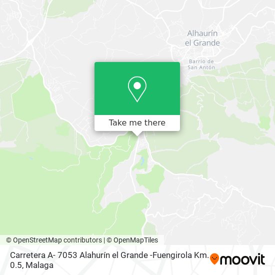 Carretera A- 7053 Alahurín el Grande -Fuengirola Km. 0.5 map