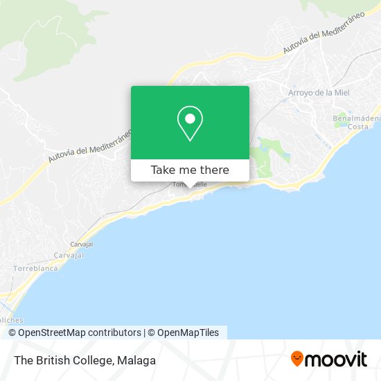 mapa The British College