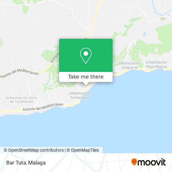 Bar Tuta map