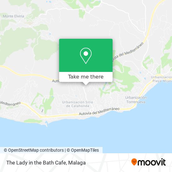 The Lady in the Bath Cafe map