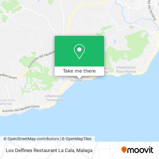 Los Delfines Restaurant La Cala map