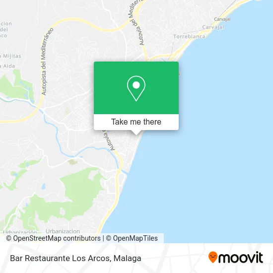Bar Restaurante Los Arcos map