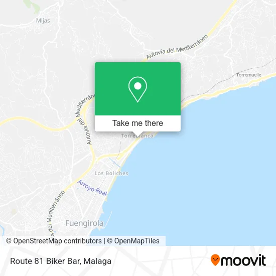 Route 81 Biker Bar map