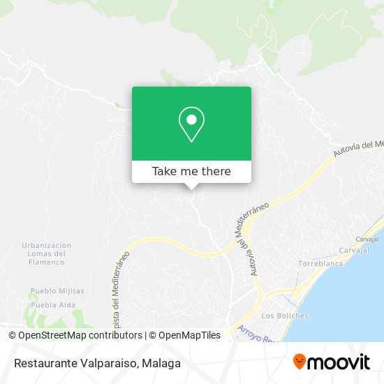 mapa Restaurante Valparaiso