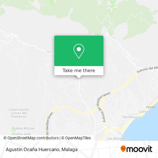Agustin Ocaña Huercano map